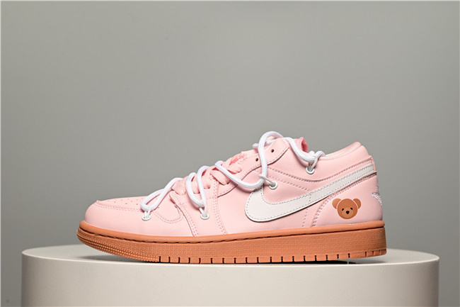 Women's Running Weapon Air Jordan 1 Low Pink Shoes 0361 Women's Running Weapon Air Jordan 1 Low Pink Shoes 0361
